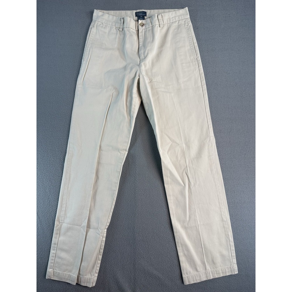 Polo Ralph Lauren Womens 20 Beige Twill Chino Pants Straight Classic 321132568